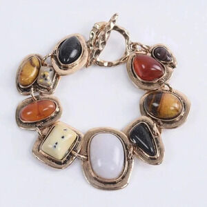 Neutral Stone Beaded Bracelet NWT